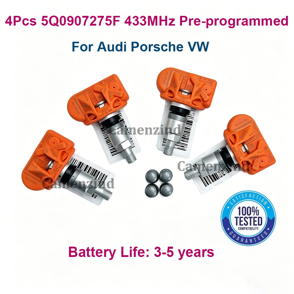 4PCS 433Mhz 5Q0907275F Tire Pressure Monitoring Sensor For Audi RS3 SKODA Kodiaq PORSCHE 718 VW Arteon Golf Eos Magotan Jetta
4PCS 433Mhz 5Q0907275F Tire Pressure Monitoring Sensor For Audi RS3 SKODA Kodiaq PORSCHE 718 VW Arteon Golf Eos Magotan Jetta