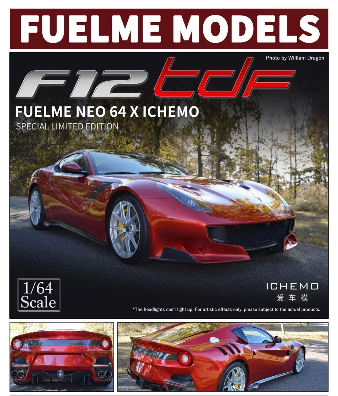 Fuelme Custom Edition 1:64 F12 TDF F8XX F40 Rafa Laf Car Model Classic Collection Toy Gift piece 
Fuelme Custom Edition 1:64 F12 TDF F8XX F40 Rafa Laf Car Model Classic Collection Toy Gift piece