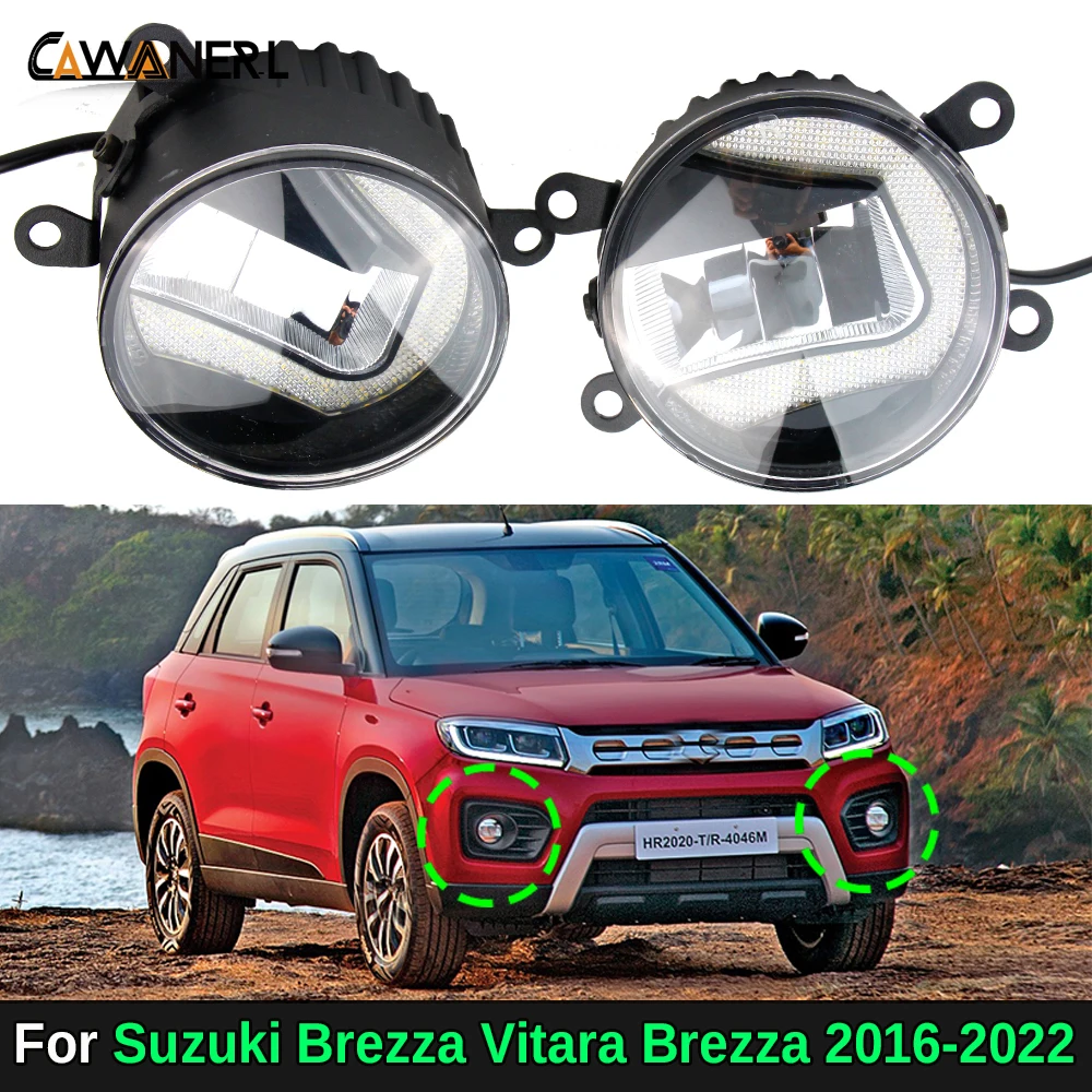 2IN1 Aluminum Car Right + Left LED Fog Lamp Assembly Daytime Running Light 30W For Suzuki Brezza Vitara Brezza 2016-2022
2IN1 Aluminum Car Right + Left LED Fog Lamp Assembly Daytime Running Light 30W For Suzuki Brezza Vitara Brezza 2016-2022