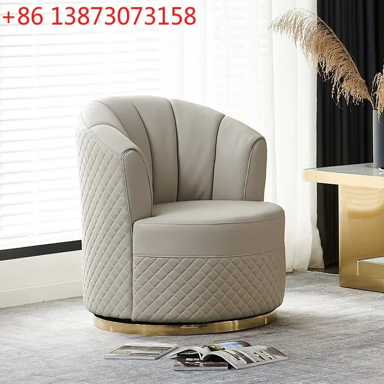 Modern light luxury small apartment living room three sofa chairs bedroom leisure chair rotating single sofa Italian leather sof
Modern light luxury small apartment living room three sofa chairs bedroom leisure chair rotating single sofa Italian leather sof