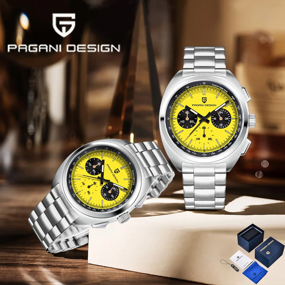 2026 new Pagani design men's Quartz watch bright yellow luxury Chronograph men's gift box AR Sapphire waterproof stainless steel
2026 new Pagani design men's Quartz watch bright yellow luxury Chronograph men's gift box AR Sapphire waterproof stainless steel