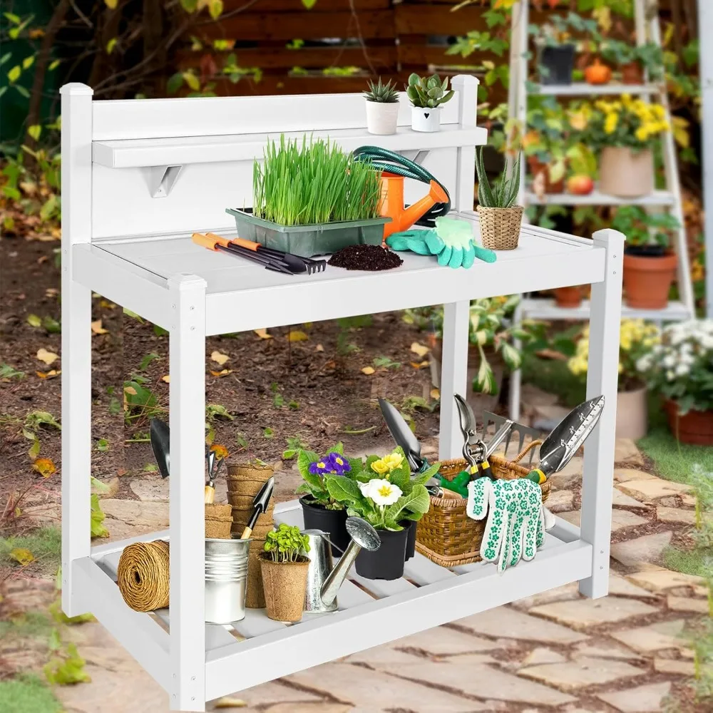 Potting Bench, Weatherproof Vinyl Potting Table for Outdoor & Indoor Use, Easy Clean Garden Workstation with, Customized
Potting Bench, Weatherproof Vinyl Potting Table for Outdoor & Indoor Use, Easy Clean Garden Workstation with, Customized
