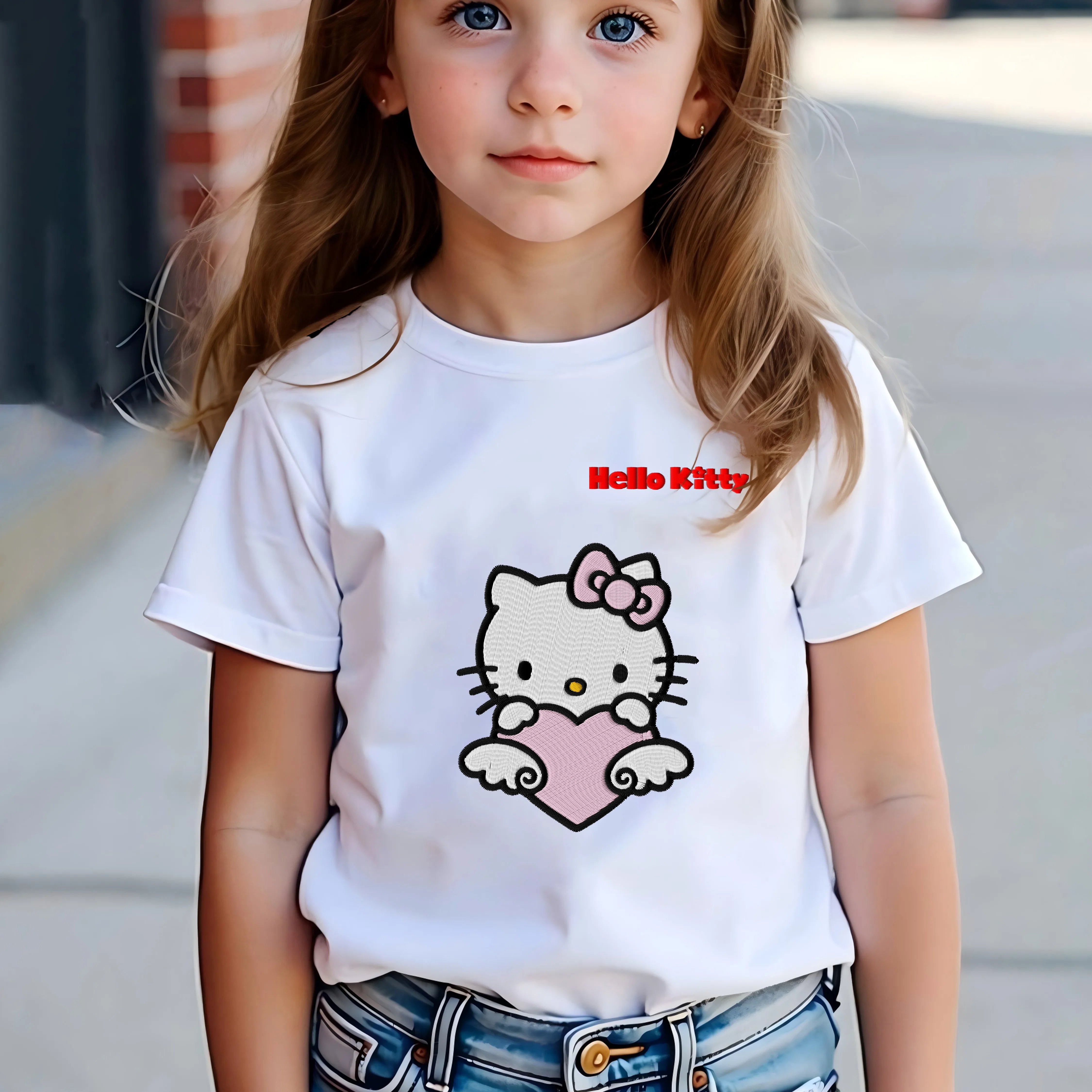 Pure Cotton Embroidery Hello Kitty 2025 Girl Clothes 3D Printing Kids Children Clothing Top T-shirt for Girls Summer Girls' Top
Pure Cotton Embroidery Hello Kitty 2025 Girl Clothes 3D Printing Kids Children Clothing Top T-shirt for Girls Summer Girls' Top