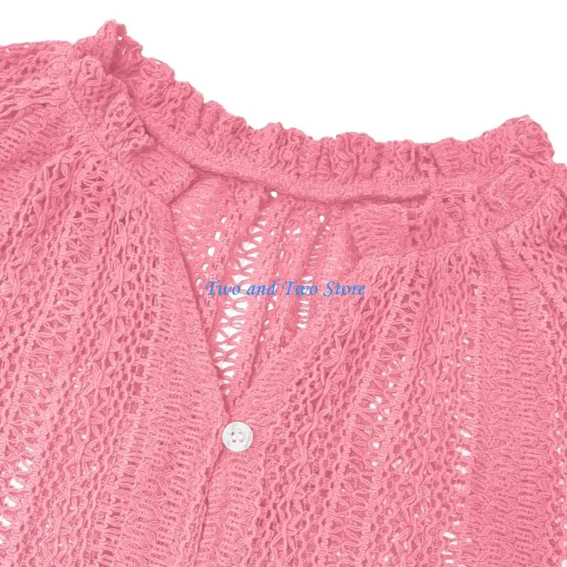 HX6F Hollow Out Shirts Women Lantern Sleeve V Neck Button Down Blouses Lace Long Sleeve Crochet Eyelets Blouse Shirts Tops
HX6F Hollow Out Shirts Women Lantern Sleeve V Neck Button Down Blouses Lace Long Sleeve Crochet Eyelets Blouse Shirts Tops