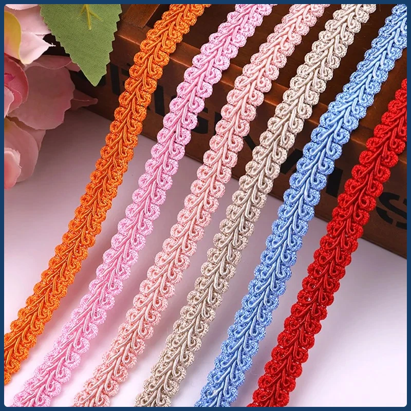 12mm Lace Trimming Ribbon Polyester Centipede Braided Lace Sewing Clothes Accessories Curve Lace DIY Craft Wedding Decor 5yards
12mm Lace Trimming Ribbon Polyester Centipede Braided Lace Sewing Clothes Accessories Curve Lace DIY Craft Wedding Decor 5yards