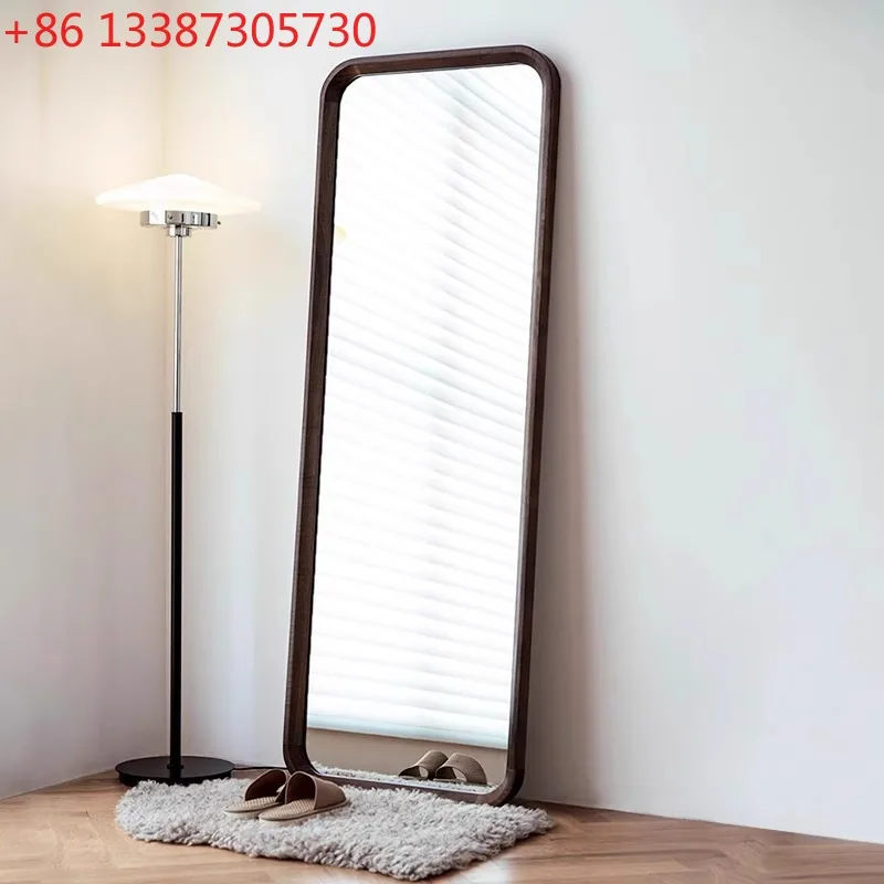 Black walnut full-length mirror household fitting bedroom cloakroom mirror
Black walnut full-length mirror household fitting bedroom cloakroom mirror