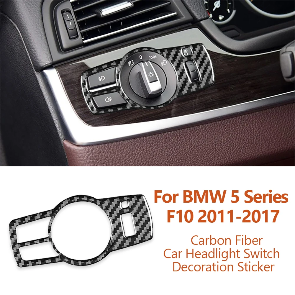 For BMW 5 Series F10 F18 F07 F01 F25 F26 2011-2017 Carbon Fiber Car Headlight Switch Decoration Stickers Auto Accessoriess
For BMW 5 Series F10 F18 F07 F01 F25 F26 2011-2017 Carbon Fiber Car Headlight Switch Decoration Stickers Auto Accessoriess