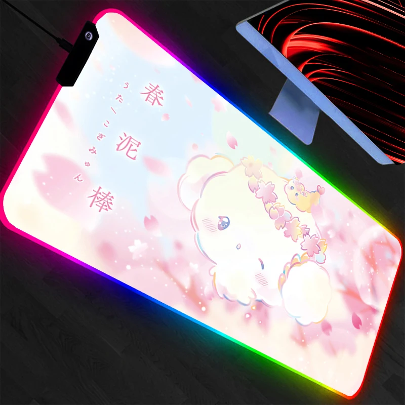 Большой коврик для мыши Cinnamoroll RGB, коврик для клавиатуры для ноутбука и ПК, игровой коврик XXL с LED-подсветкой, белая подсветка, резиновый коврик для стола
Большой коврик для мыши Cinnamoroll RGB, коврик для клавиатуры для ноутбука и ПК, игровой коврик XXL с LED-подсветкой, белая подсветка, резиновый коврик для стола