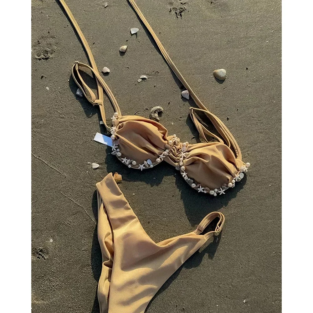 Push Up Bikinis 2025 Swimsuit Women Swimwear Sexy Bikini Set Solid Biquini Bathing Suit Shell Swimming Suit Beachwear Female
Push Up Bikinis 2025 Swimsuit Women Swimwear Sexy Bikini Set Solid Biquini Bathing Suit Shell Swimming Suit Beachwear Female