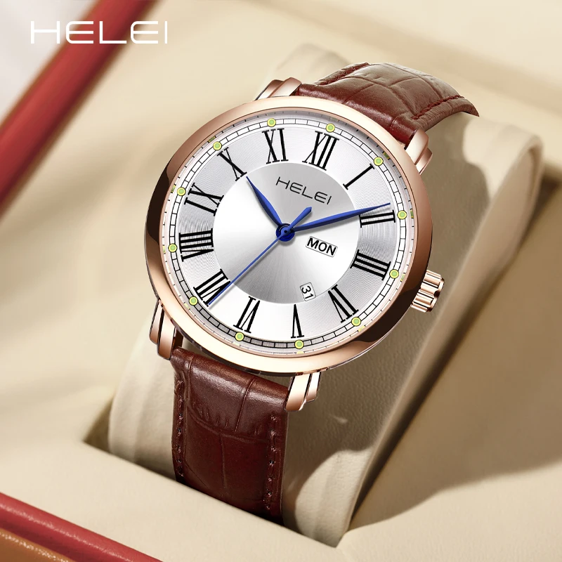 HELEI brand business luxury watches men's quartz watches waterproof quartz wristwatch leather fashion quartz wristwatch
HELEI brand business luxury watches men's quartz watches waterproof quartz wristwatch leather fashion quartz wristwatch