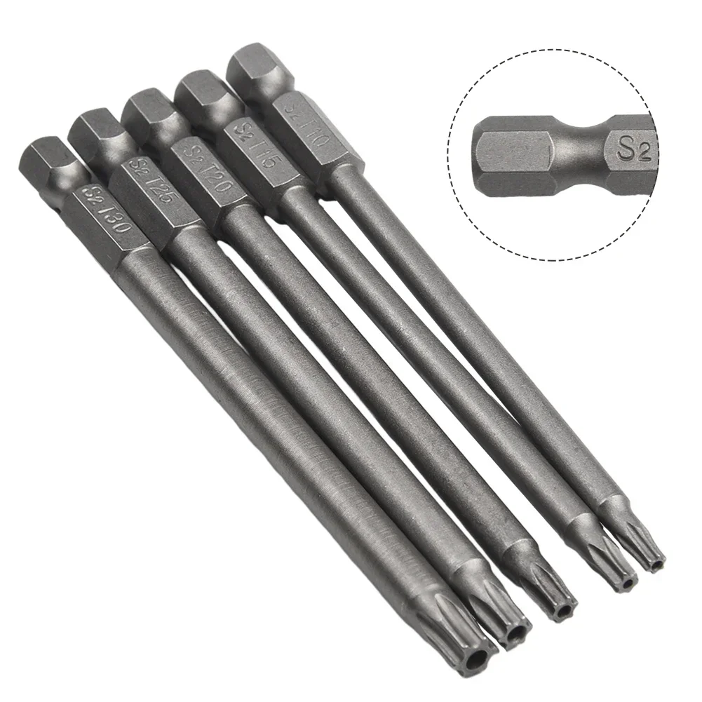 Heavy Duty Hollow Torx Screwdriver Bits Set 5pcs 100mm Long For Industrial And Household Use T15 T20 T25 T30
Heavy Duty Hollow Torx Screwdriver Bits Set 5pcs 100mm Long For Industrial And Household Use T15 T20 T25 T30