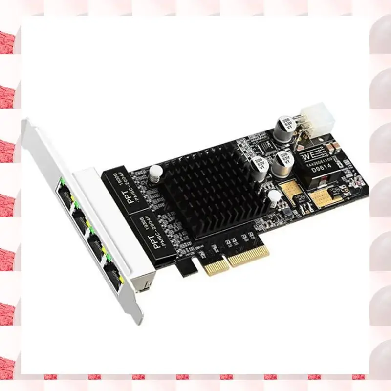 ABGN 4-портовая сетевая карта PCIE POE 10/100/1000M Гигабитный промышленный Ethernet-конвертер PCI-E 1X адаптер Чип Intel350
ABGN 4-портовая сетевая карта PCIE POE 10/100/1000M Гигабитный промышленный Ethernet-конвертер PCI-E 1X адаптер Чип Intel350