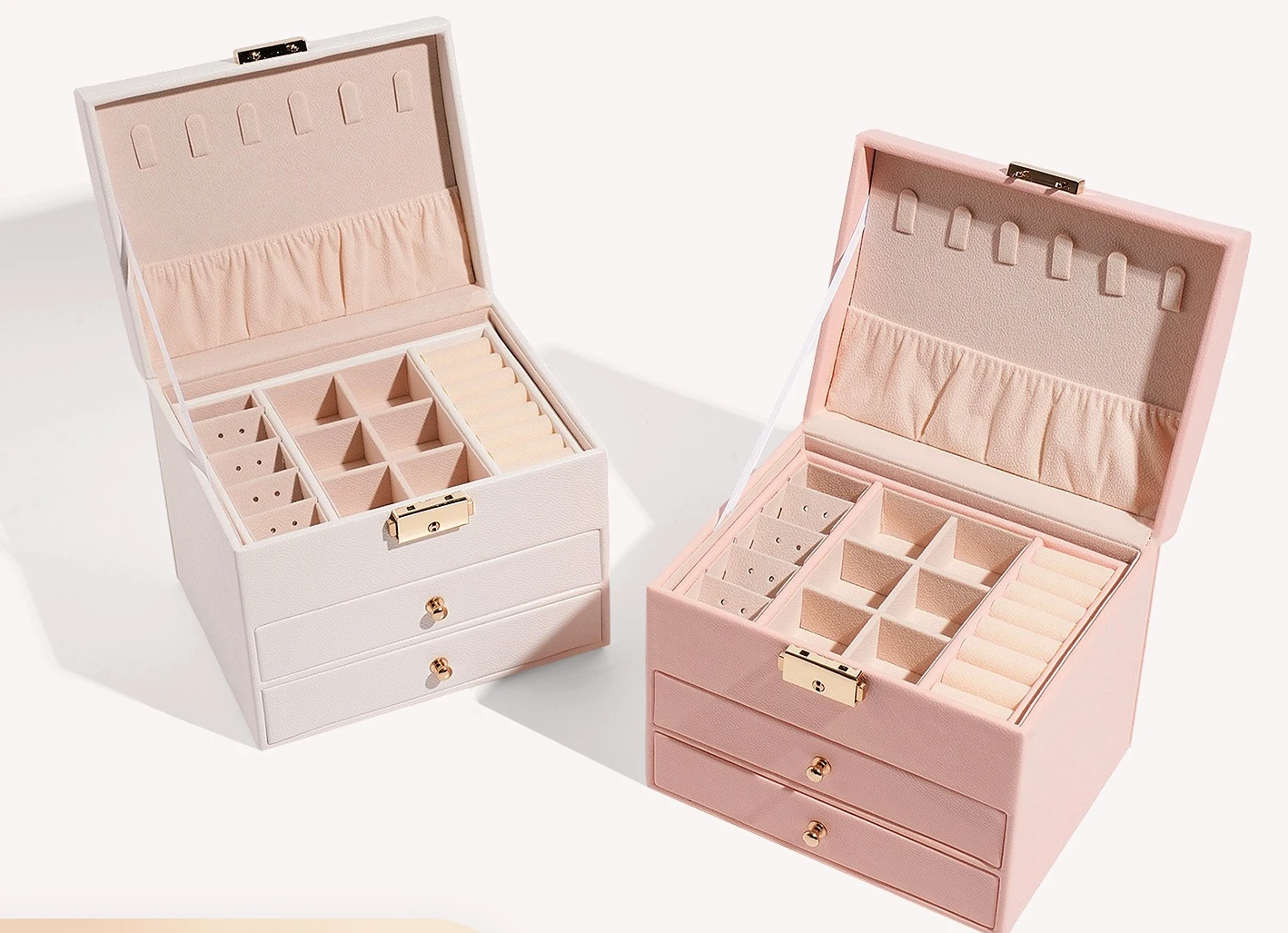 Pink Girly Jewelry Box Jewelry Storage Box PU Leather Buckle Lock Jewelry
Pink Girly Jewelry Box Jewelry Storage Box PU Leather Buckle Lock Jewelry