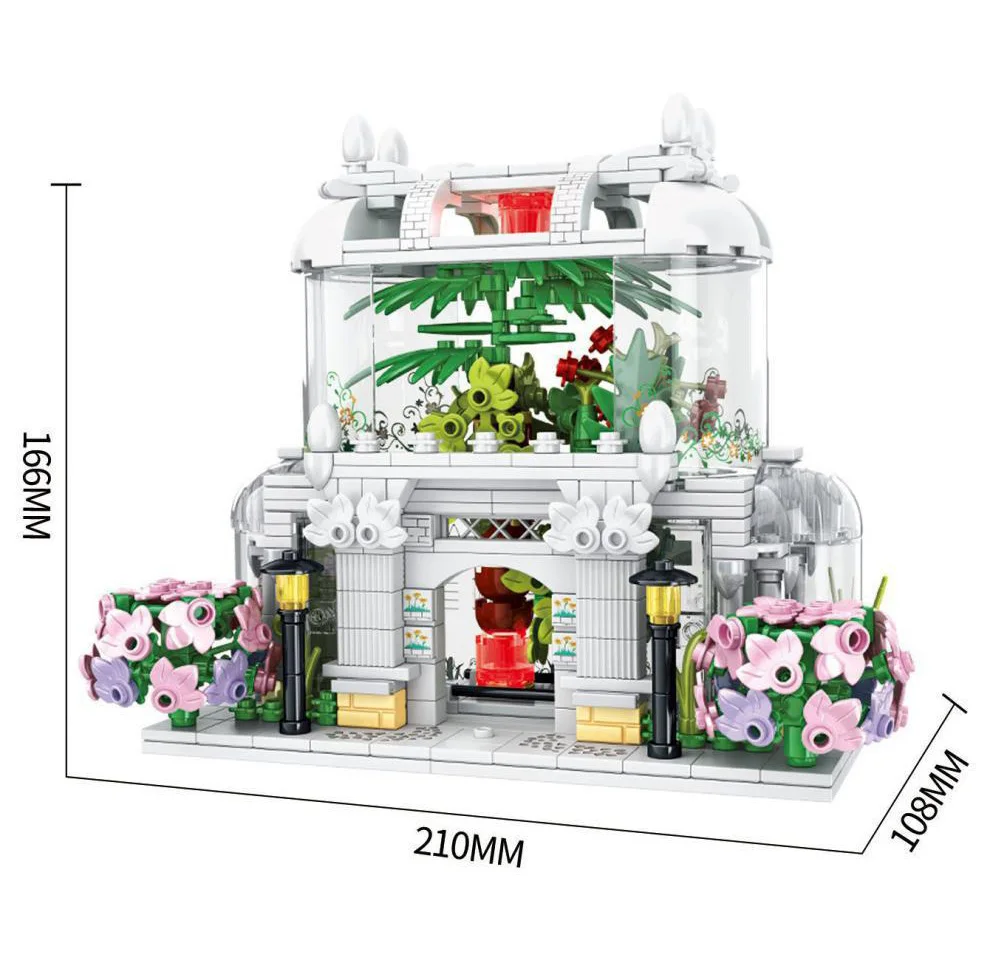 City Street View Architecture Flower House Shop Building Block Streetscape Florist Model Brick Construction Toy With Light
City Street View Architecture Flower House Shop Building Block Streetscape Florist Model Brick Construction Toy With Light