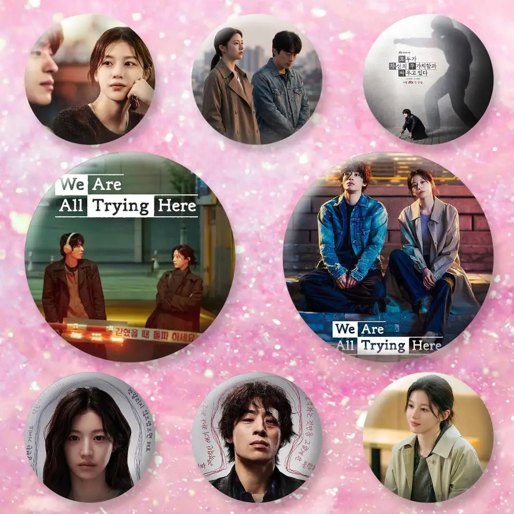 We are trying here kdrama Brooches Cartoon Badge Pins Backpack Hat Accessories Friend Gift
We are trying here kdrama Brooches Cartoon Badge Pins Backpack Hat Accessories Friend Gift