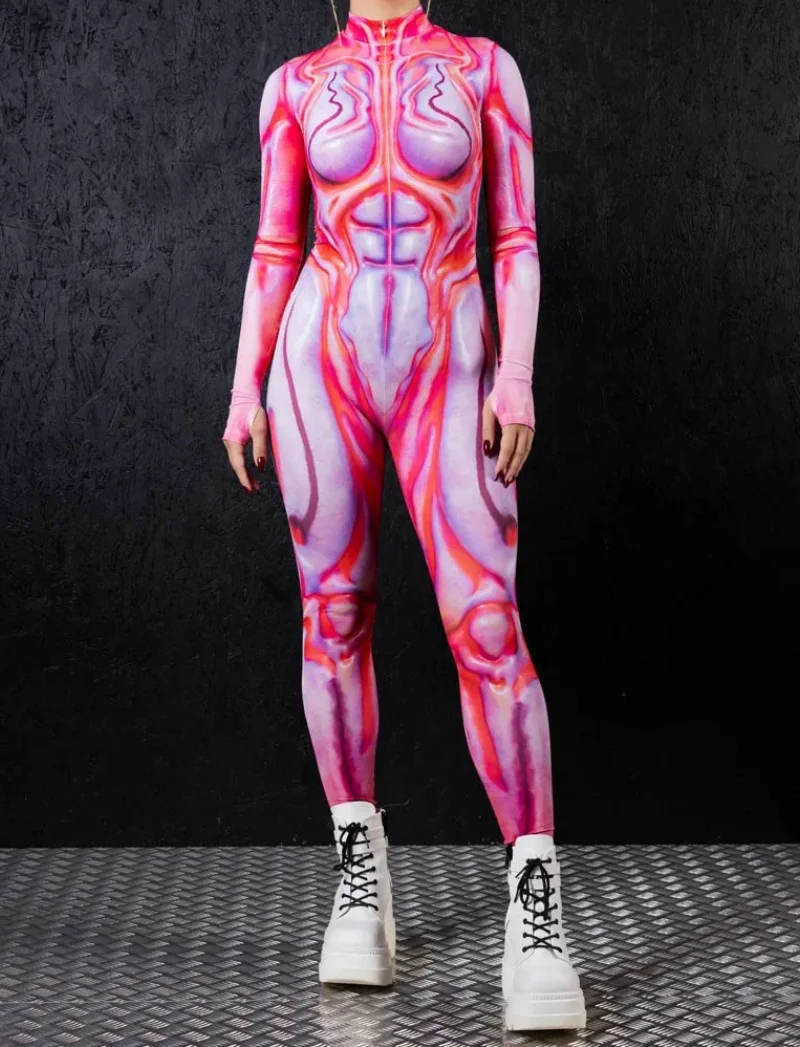 Pink Punk Halloween Cosplay Bodysuits Nightclub Style Stage Performance Jumpsuit Carnival Festival Party Aerial Yoga Suit 2026
Pink Punk Halloween Cosplay Bodysuits Nightclub Style Stage Performance Jumpsuit Carnival Festival Party Aerial Yoga Suit 2026