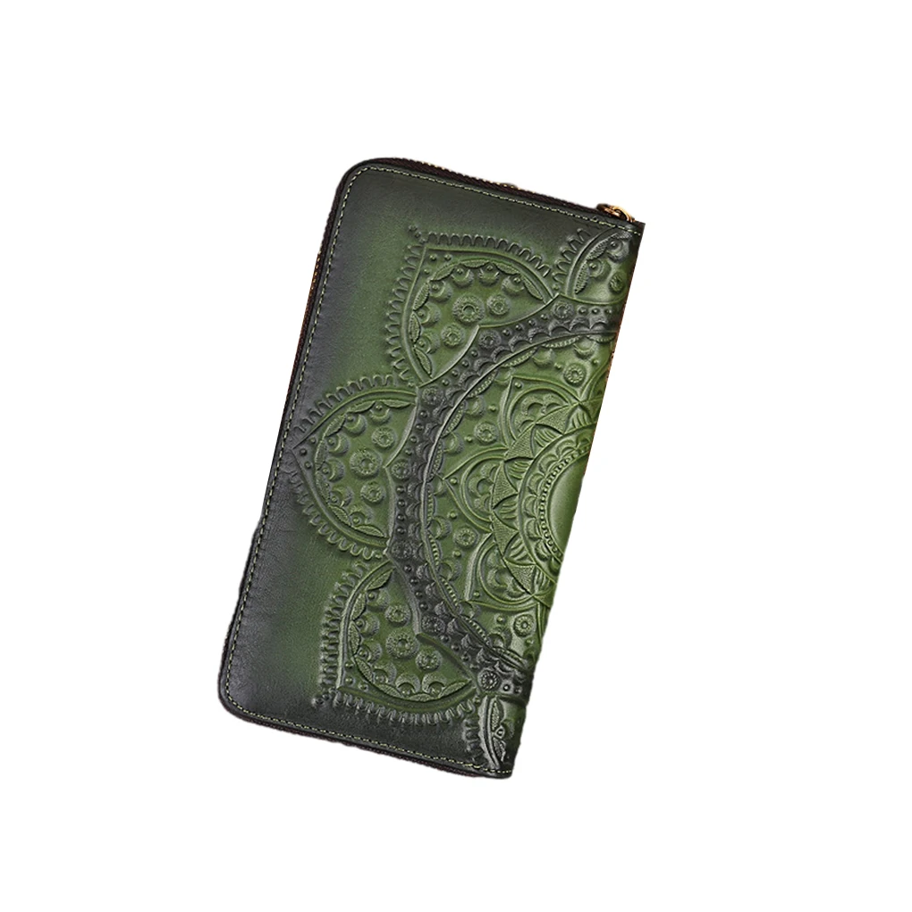 Women Genuine Leather Wallet Long Money Bag Coin Handbags Handcrafted Embossed Florals Phone Purse Ladies Card Holder
Women Genuine Leather Wallet Long Money Bag Coin Handbags Handcrafted Embossed Florals Phone Purse Ladies Card Holder