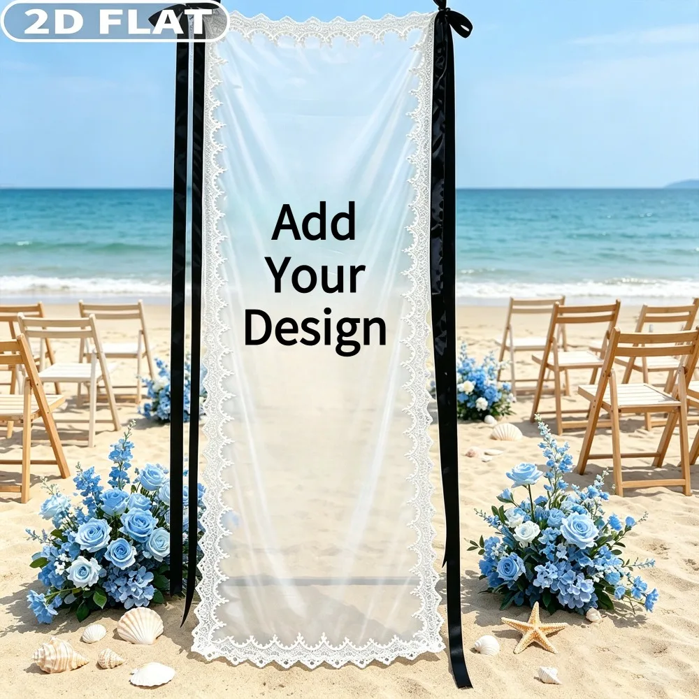 Custom Lace Wedding Welcome Sign, Lace Fabric Wedding Banner with Free Black Ribbons, Semi-Sheer Tulle Outdoor Party Decor
Custom Lace Wedding Welcome Sign, Lace Fabric Wedding Banner with Free Black Ribbons, Semi-Sheer Tulle Outdoor Party Decor