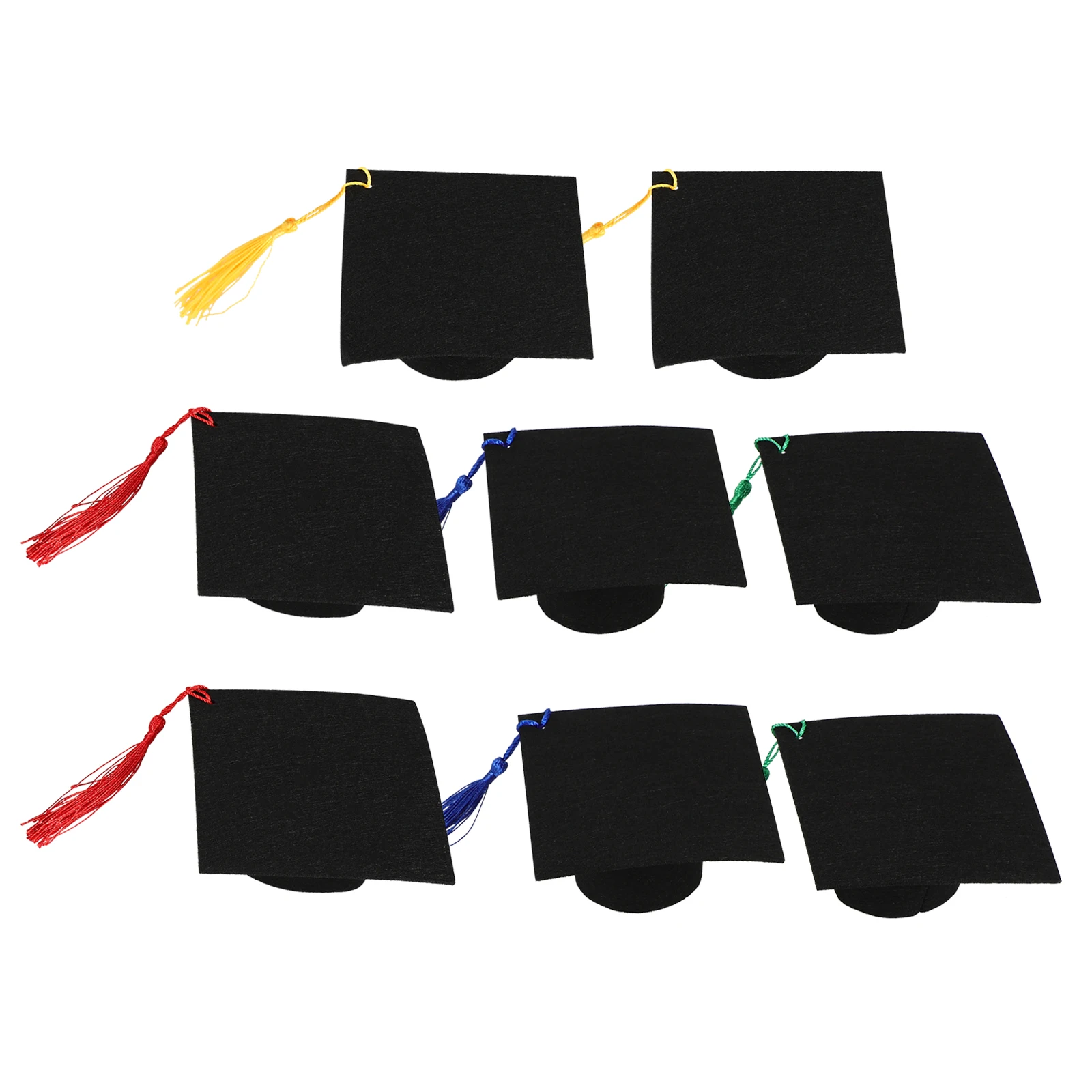 8 Pcs Mini Doctor Hat Decoration Red Blue Green Yellow Felt Bottle Cover Graduation Party Photo Props Unique Design
8 Pcs Mini Doctor Hat Decoration Red Blue Green Yellow Felt Bottle Cover Graduation Party Photo Props Unique Design