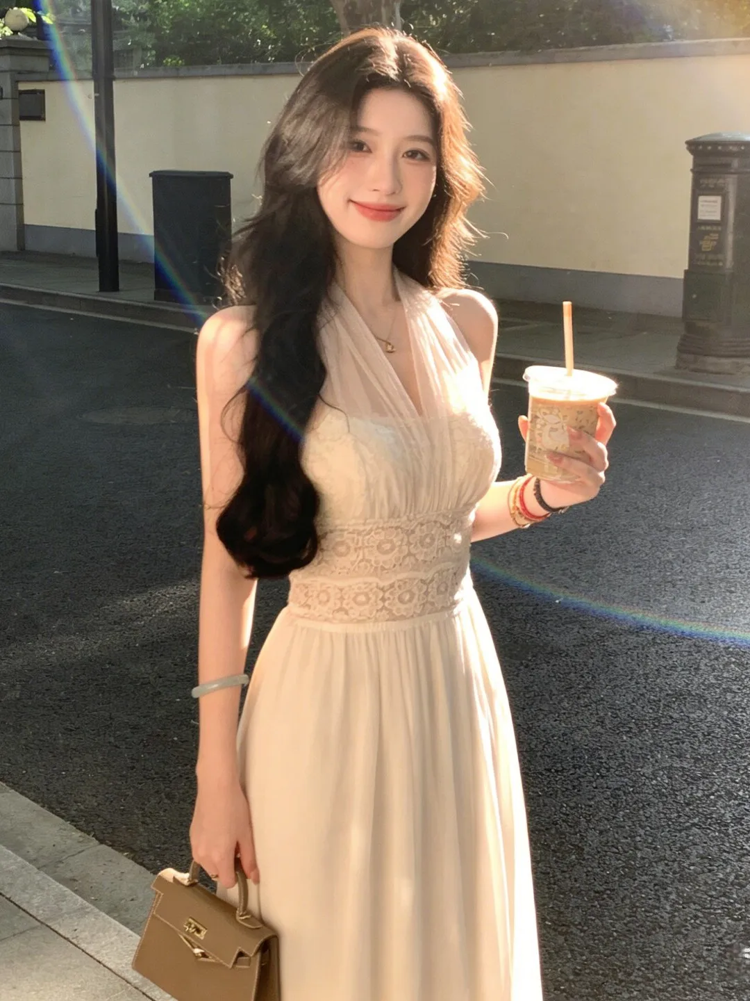 Gentle Wind Beautiful Hanging Neck Strap Fairy Long Dress Unique Summer 2026 Women's Clothing High Waist Gown No Sleeve
Gentle Wind Beautiful Hanging Neck Strap Fairy Long Dress Unique Summer 2026 Women's Clothing High Waist Gown No Sleeve