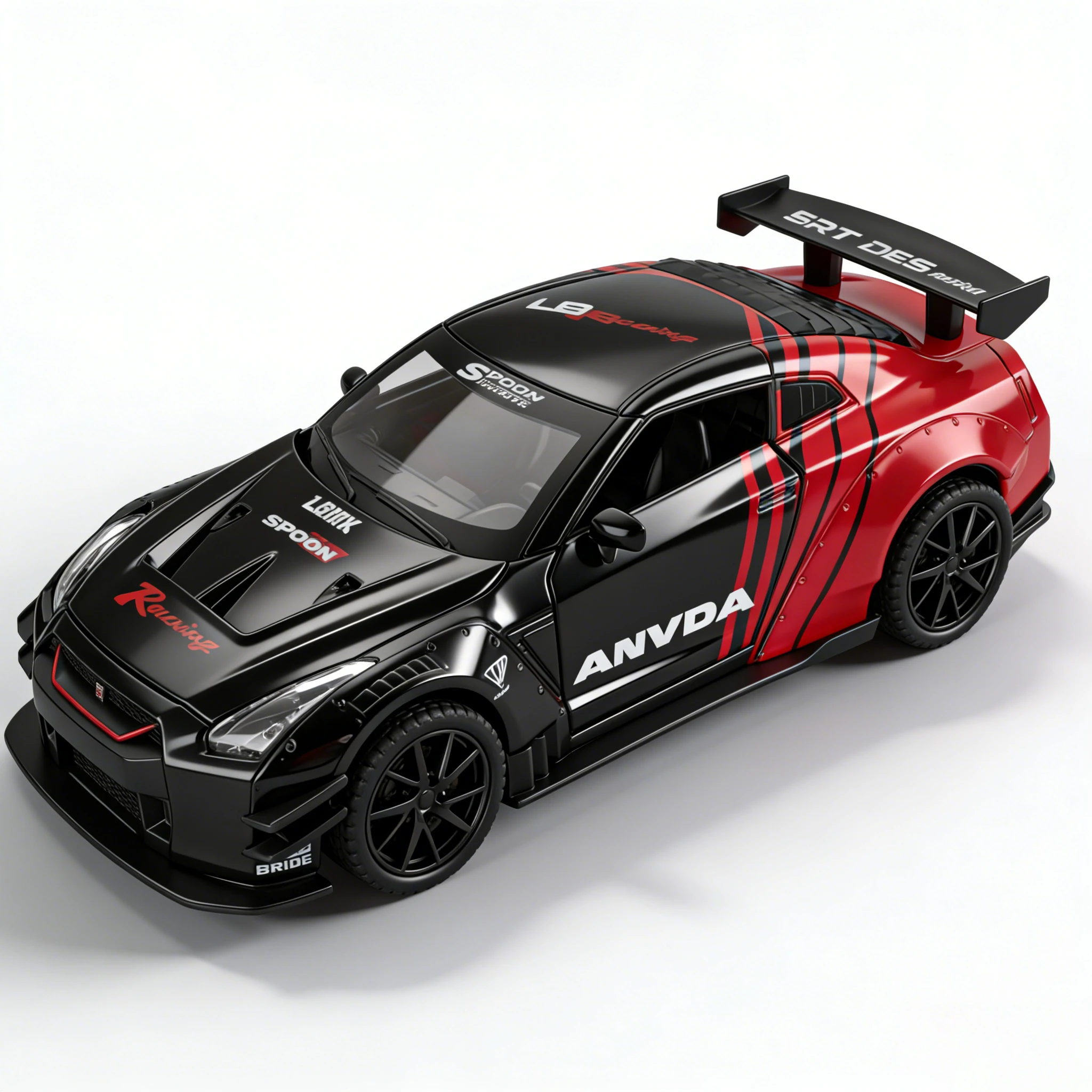 Литая модель автомобиля из цинкового сплава 1:32, Nissan GTR Track Edition, имитация звука и света, игрушки для мальчиков, детские подарки
Литая модель автомобиля из цинкового сплава 1:32, Nissan GTR Track Edition, имитация звука и света, игрушки для мальчиков, детские подарки