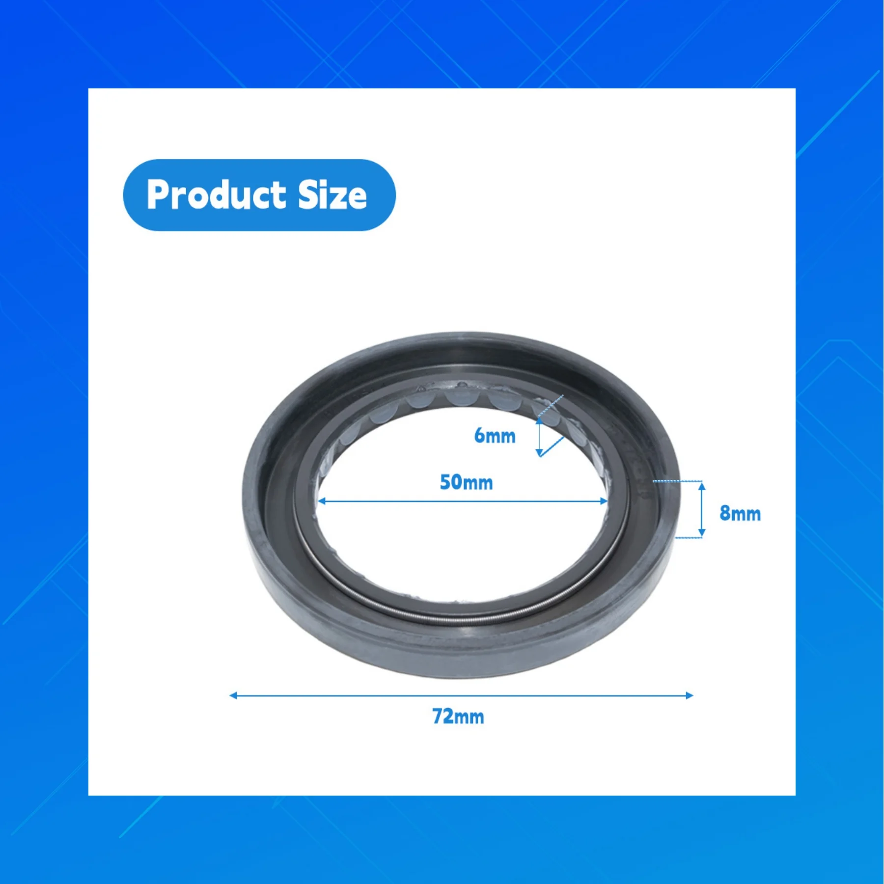 High-quality nitrile rubber oil seal, BAkHDSN1.5 style 50x72x8/6 mm nitrile rubber hydraulic motor oil seal
High-quality nitrile rubber oil seal, BAkHDSN1.5 style 50x72x8/6 mm nitrile rubber hydraulic motor oil seal