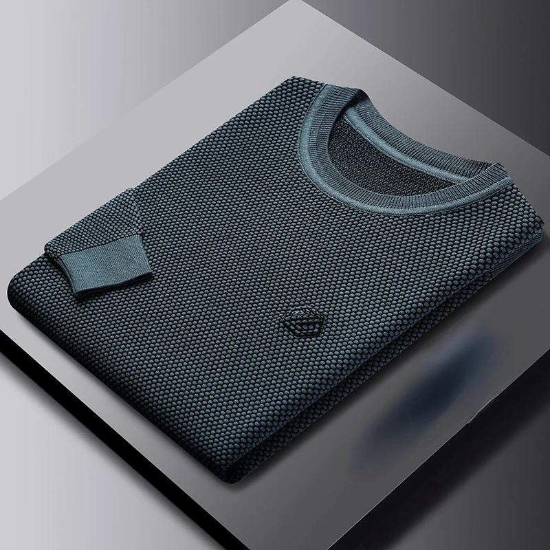 High Quality Men's Sweaters Popular Tianvelvet Thin Knitted Sweaters Pullover Men's Simple and Comfortable Knitwear
High Quality Men's Sweaters Popular Tianvelvet Thin Knitted Sweaters Pullover Men's Simple and Comfortable Knitwear