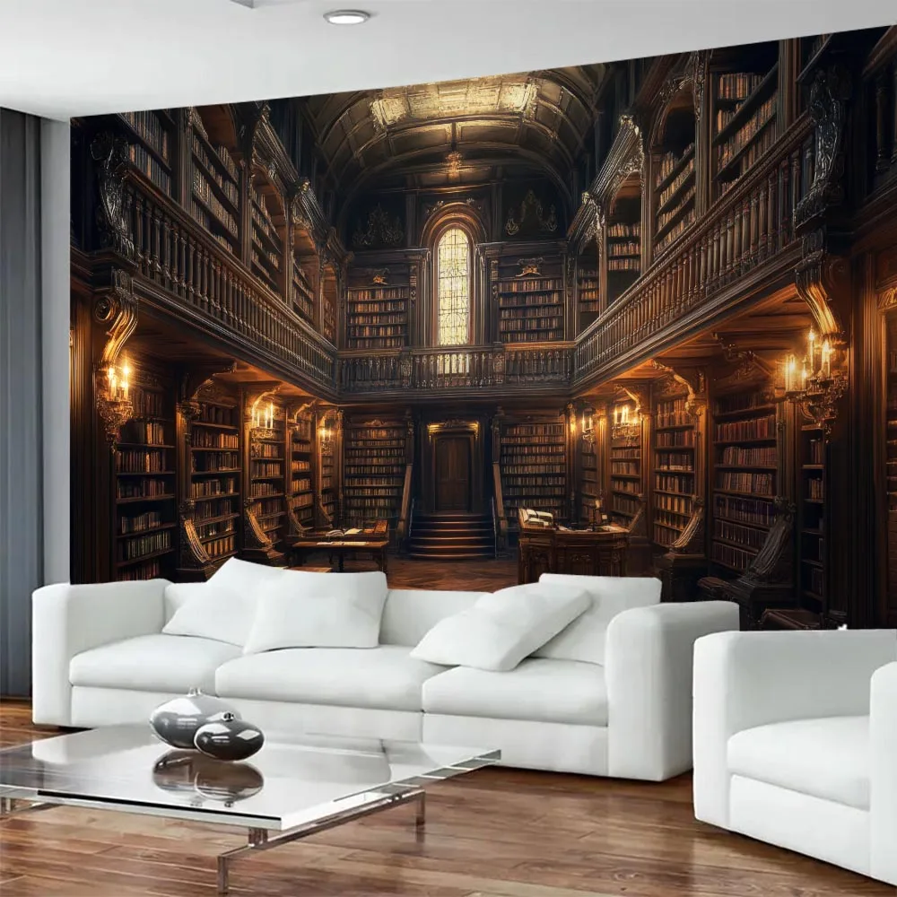 Magic Bookshelf Library Tapestry Vintage Books Art Wall Hanging Cloth Living Room Bedroom Dormitory Tapestry Background Poster
Magic Bookshelf Library Tapestry Vintage Books Art Wall Hanging Cloth Living Room Bedroom Dormitory Tapestry Background Poster