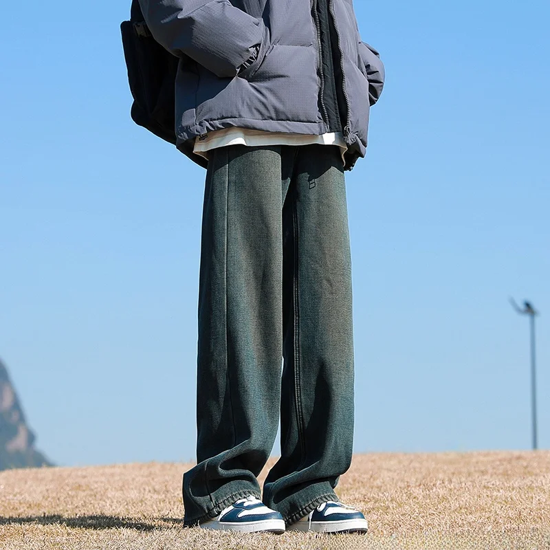 Thiened Fce Lined Wide Leg Jeans Men's Casual Straight Fit American Retro Loose Leggings Long Trousers for Autumn Season
Thiened Fce Lined Wide Leg Jeans Men's Casual Straight Fit American Retro Loose Leggings Long Trousers for Autumn Season