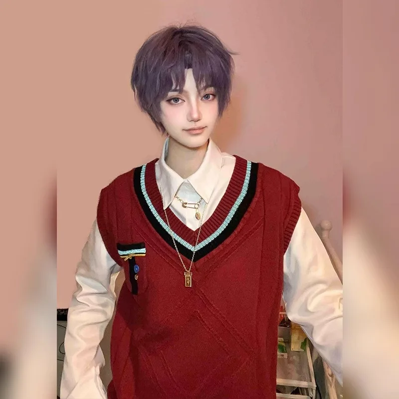 Rafayel Costume Game Love and Deepspace Cosplay Red Sweater Cotton Knit Vest School Uniform Warm Role Play Outfit Unisex
Rafayel Costume Game Love and Deepspace Cosplay Red Sweater Cotton Knit Vest School Uniform Warm Role Play Outfit Unisex