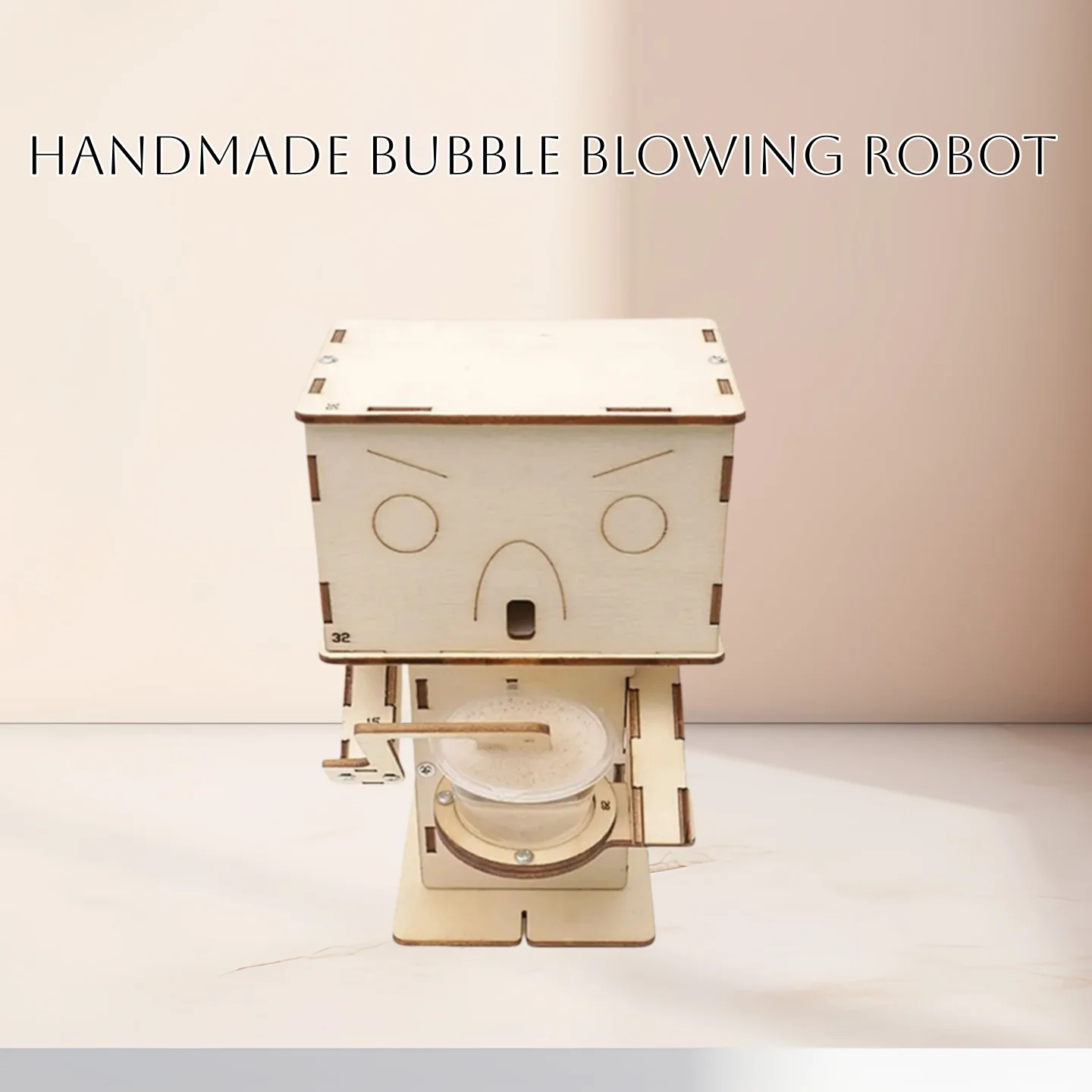 DIY Handmade Bubble Blowing Robot Kit Wooden Puzzle STEM Science Experiment Educational Set School Supplies Educational Toy
DIY Handmade Bubble Blowing Robot Kit Wooden Puzzle STEM Science Experiment Educational Set School Supplies Educational Toy