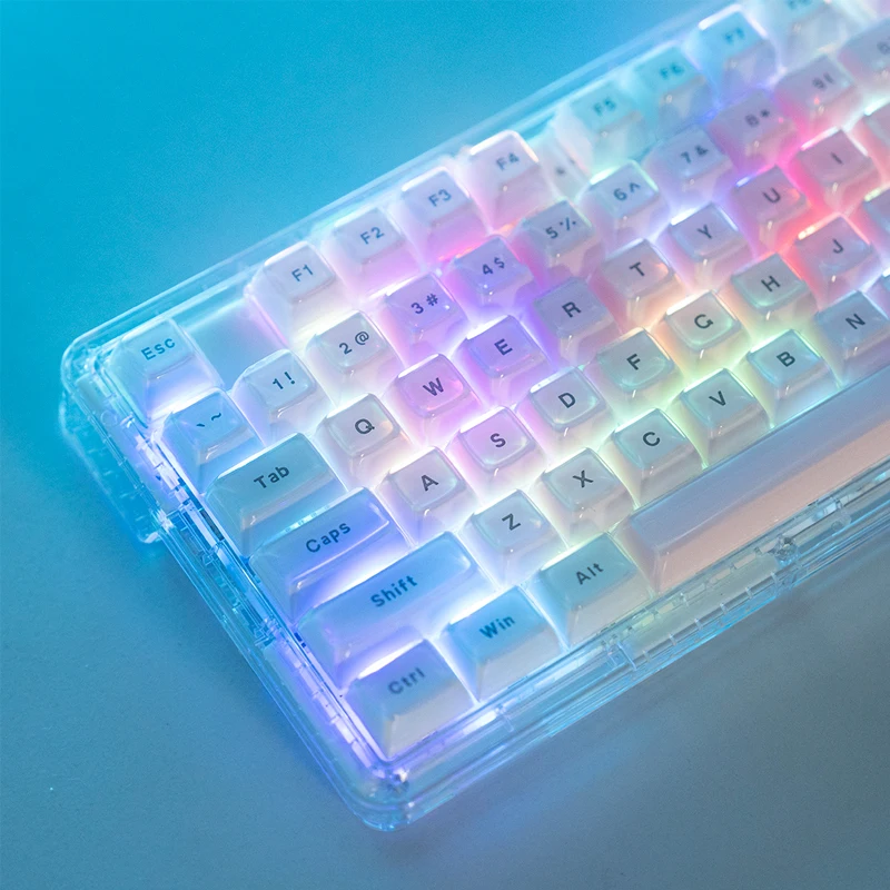 Cute Crystal Jelly Keycaps Oem Double Skin Milk Mechanical Keycaps Pink Blue Abs Material Quality Attractive And Durable
Cute Crystal Jelly Keycaps Oem Double Skin Milk Mechanical Keycaps Pink Blue Abs Material Quality Attractive And Durable