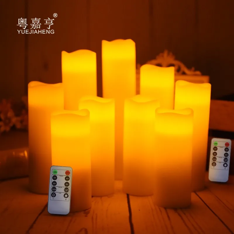 9Pack Led Flameless Candles H 5.6" 6.4" 7.4"xD2.2"Real Wax Battery Candles with Remote Timer Fireplace Wedding Festival Deco
9Pack Led Flameless Candles H 5.6" 6.4" 7.4"xD2.2"Real Wax Battery Candles with Remote Timer Fireplace Wedding Festival Deco
