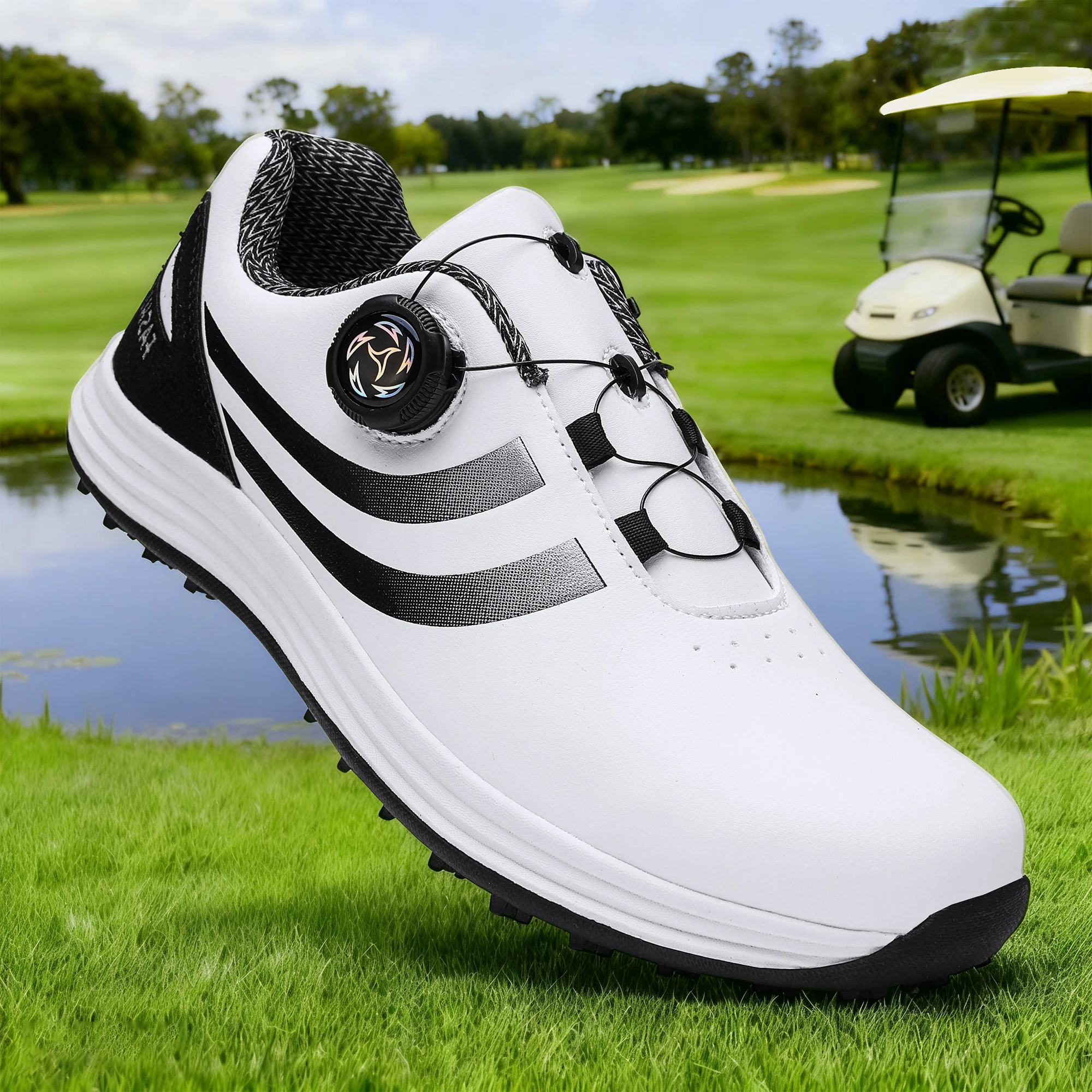 Обувь для гольфа для занятий спортом на открытом воздухе, модная мужская и женская нескользящая обувь для пеших прогулок, путешествий и прогулок, белый 9.
Обувь для гольфа для занятий спортом на открытом воздухе, модная мужская и женская нескользящая обувь для пеших прогулок, путешествий и прогулок, белый 9.
