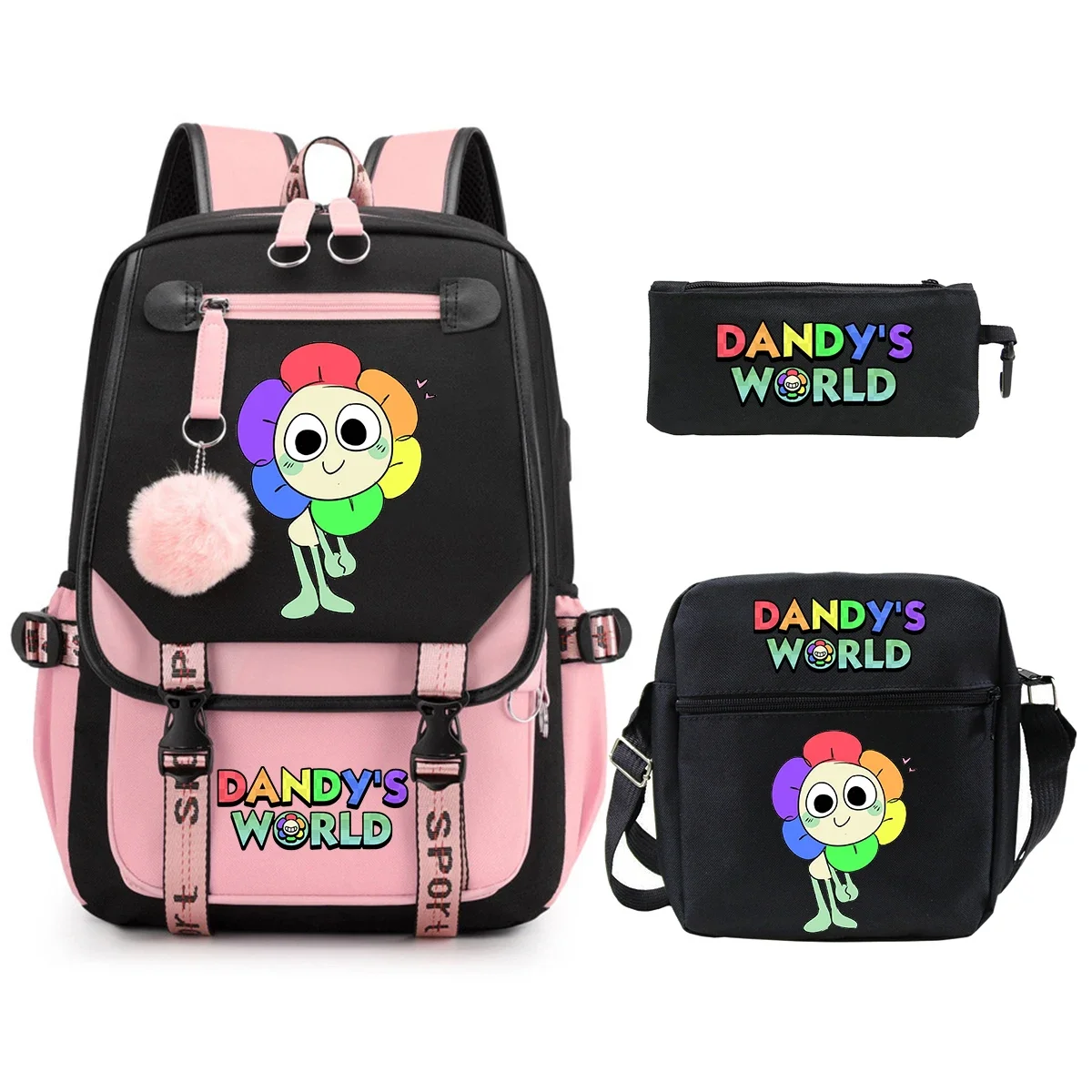 3pcs Dandys World Print Backpack Shoulder Bag Pencil Bag Set Large Capacity Student Schoolbag Boys Girls Bookbag Laptop Backpack
3pcs Dandys World Print Backpack Shoulder Bag Pencil Bag Set Large Capacity Student Schoolbag Boys Girls Bookbag Laptop Backpack