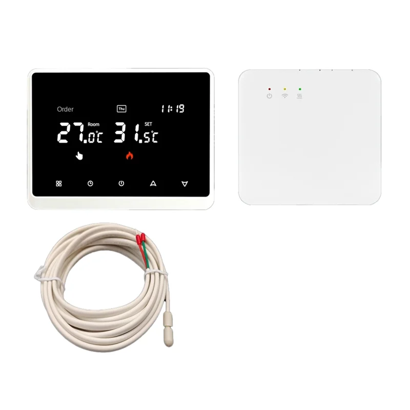 ABSY Wifi Intelligent Wireless, Thermostat, Electric Water Floor Heating, Gas Wall-Hung Boiler Temperature Controller
ABSY Wifi Intelligent Wireless, Thermostat, Electric Water Floor Heating, Gas Wall-Hung Boiler Temperature Controller