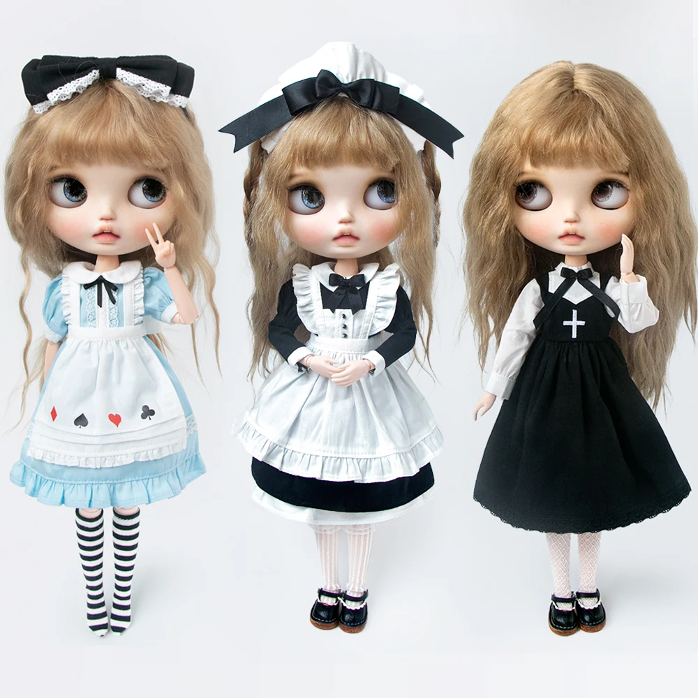 Blyth Clothes Maid uniform retro skirt bow dress Princess lace floral skirt Set For Ymy Licca Ob22 24 Ker YMY Doll Accessories
Blyth Clothes Maid uniform retro skirt bow dress Princess lace floral skirt Set For Ymy Licca Ob22 24 Ker YMY Doll Accessories