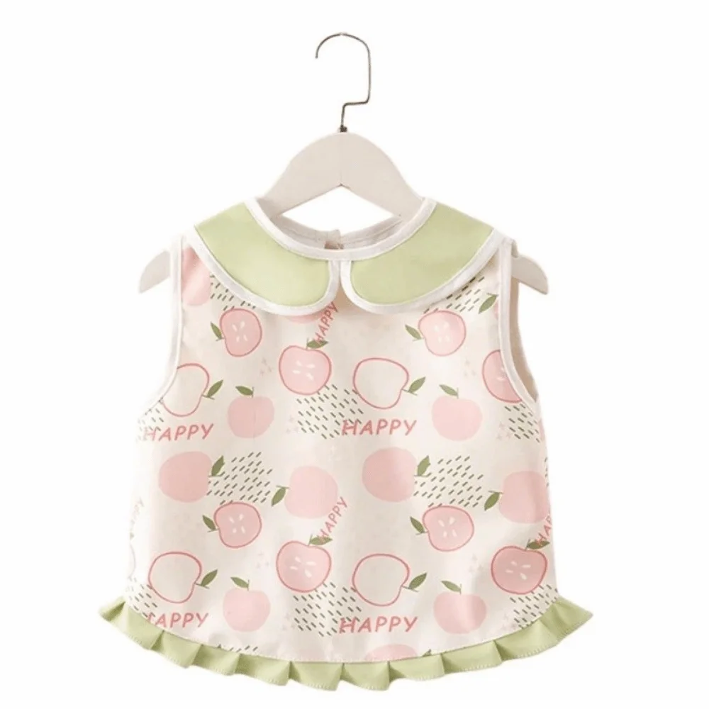 Short Sleeved Children's Sleeveless Apron Waterproof Lightweight Baby Feeding Bib Double-strap Design Lace Design
Short Sleeved Children's Sleeveless Apron Waterproof Lightweight Baby Feeding Bib Double-strap Design Lace Design