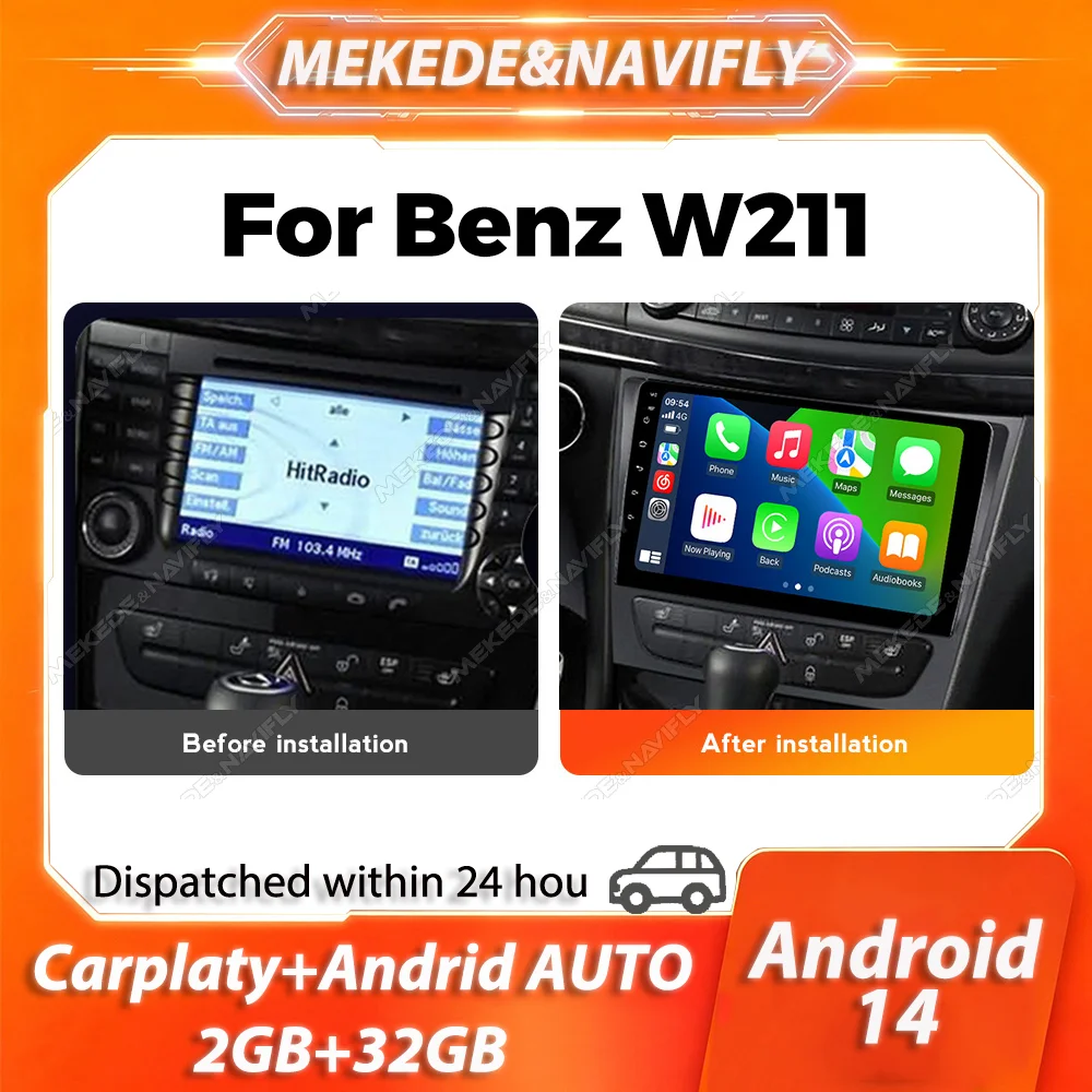 MEKEDE For Mercedes Benz E-class W211 E200 E220 E300 E350 E240 E270 E280 CLS CLASS W219 IPS Screen Car Radio autoradio BT Stereo
MEKEDE For Mercedes Benz E-class W211 E200 E220 E300 E350 E240 E270 E280 CLS CLASS W219 IPS Screen Car Radio autoradio BT Stereo
