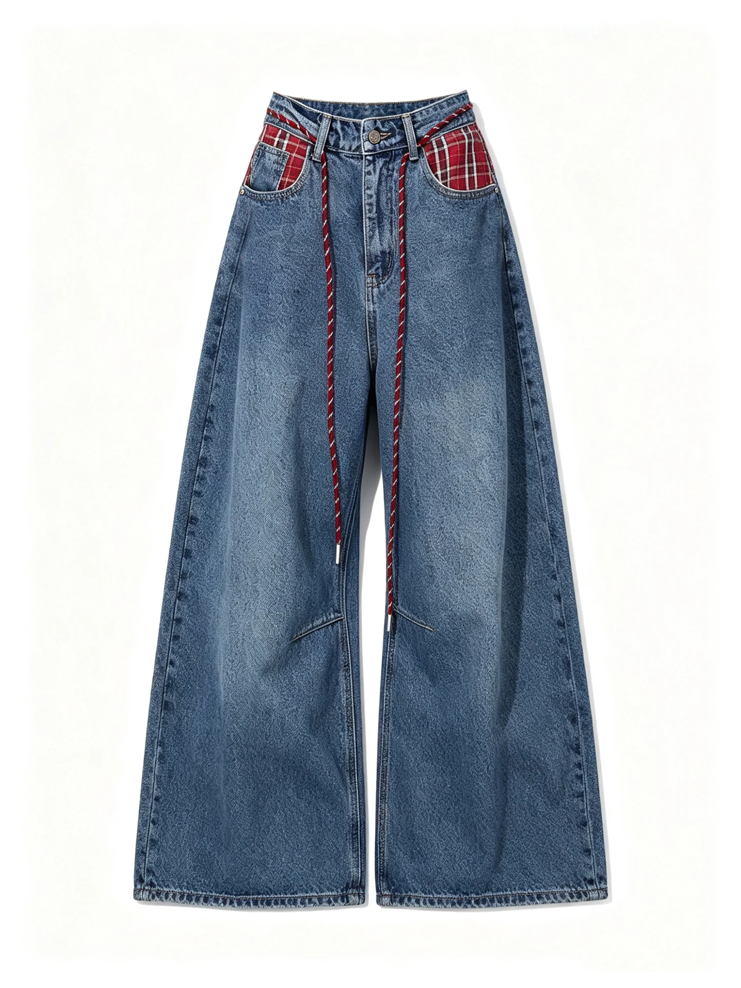 Women's Blue Y2k Jeans Oversize Vintage Harajuku Grunge Plaid Patchwork Washed Denim Trousers Baggy Wide Leg Long Pants Summer
Women's Blue Y2k Jeans Oversize Vintage Harajuku Grunge Plaid Patchwork Washed Denim Trousers Baggy Wide Leg Long Pants Summer