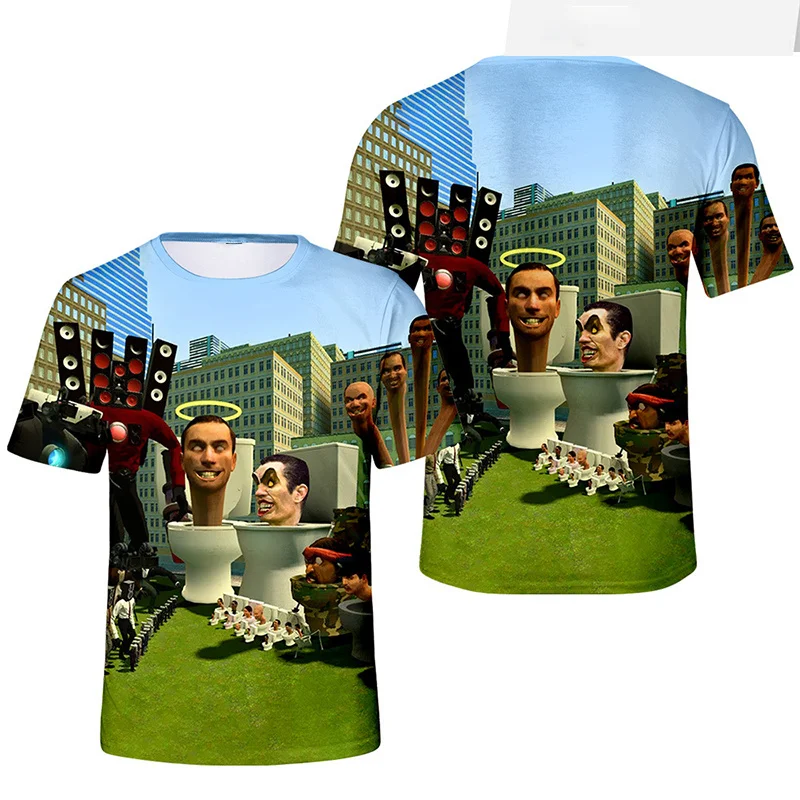 3D Funny Skibidi Toilet boy girl T Shirt Cartoon Camera Graphic T-shirts Men women Casual Streetwear Short Sleeve Clothing Tee
3D Funny Skibidi Toilet boy girl T Shirt Cartoon Camera Graphic T-shirts Men women Casual Streetwear Short Sleeve Clothing Tee