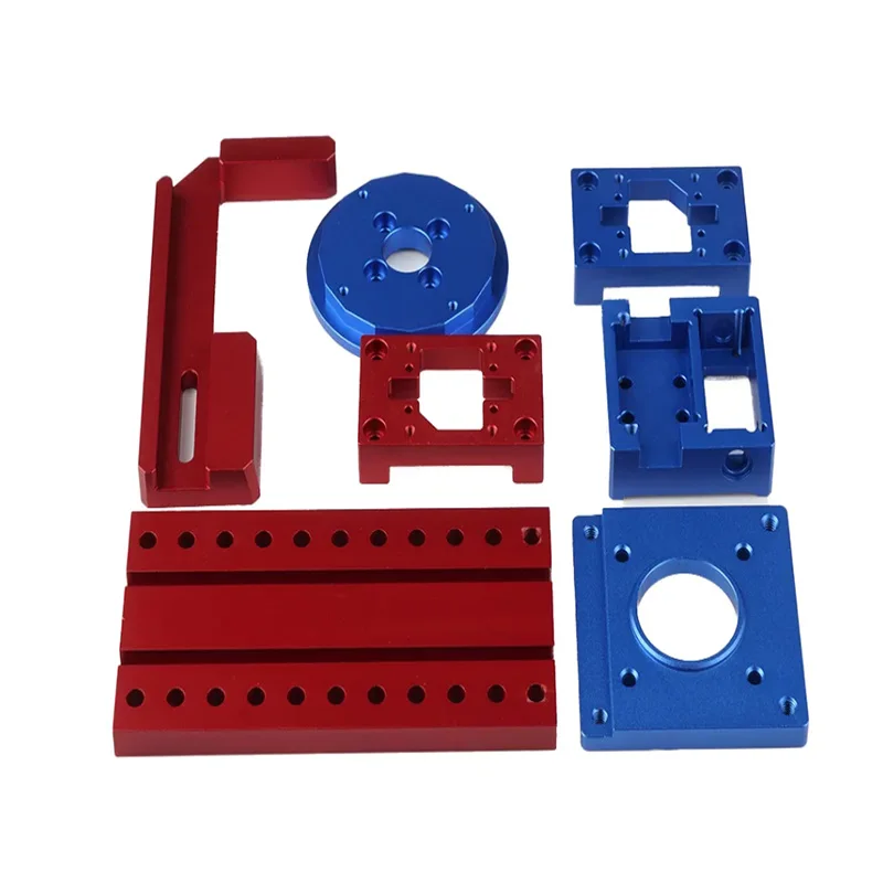 CNC machining, custom aluminum alloy anodizing, custom color equipment installation components
CNC machining, custom aluminum alloy anodizing, custom color equipment installation components