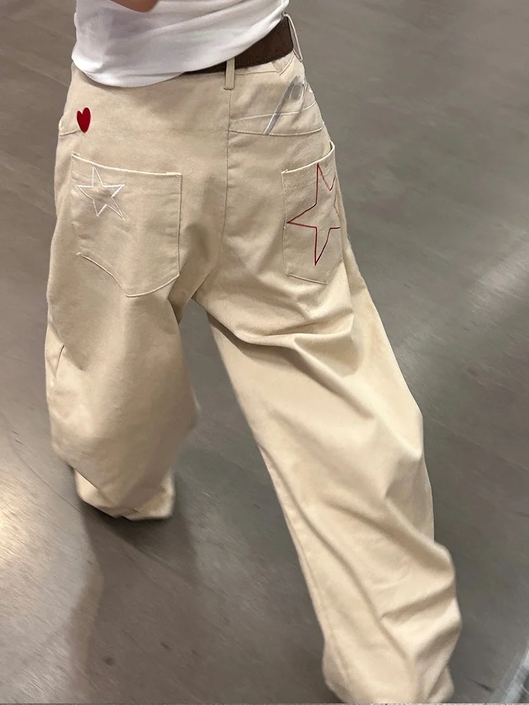 Retro American Letter Embroidery Wide Leg Jeans Women's High Waist Slim Straight Denim Pants Autumn Casual Comfortable Breath...
Retro American Letter Embroidery Wide Leg Jeans Women's High Waist Slim Straight Denim Pants Autumn Casual Comfortable Breath...