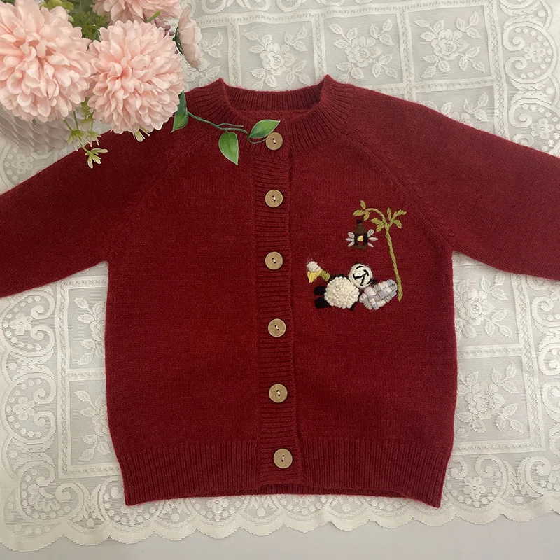 Kids Sweaters 2023 Winter Girls Cute Brear Embroidery Knit Sweaters Outwear Tops Clothing
Kids Sweaters 2023 Winter Girls Cute Brear Embroidery Knit Sweaters Outwear Tops Clothing