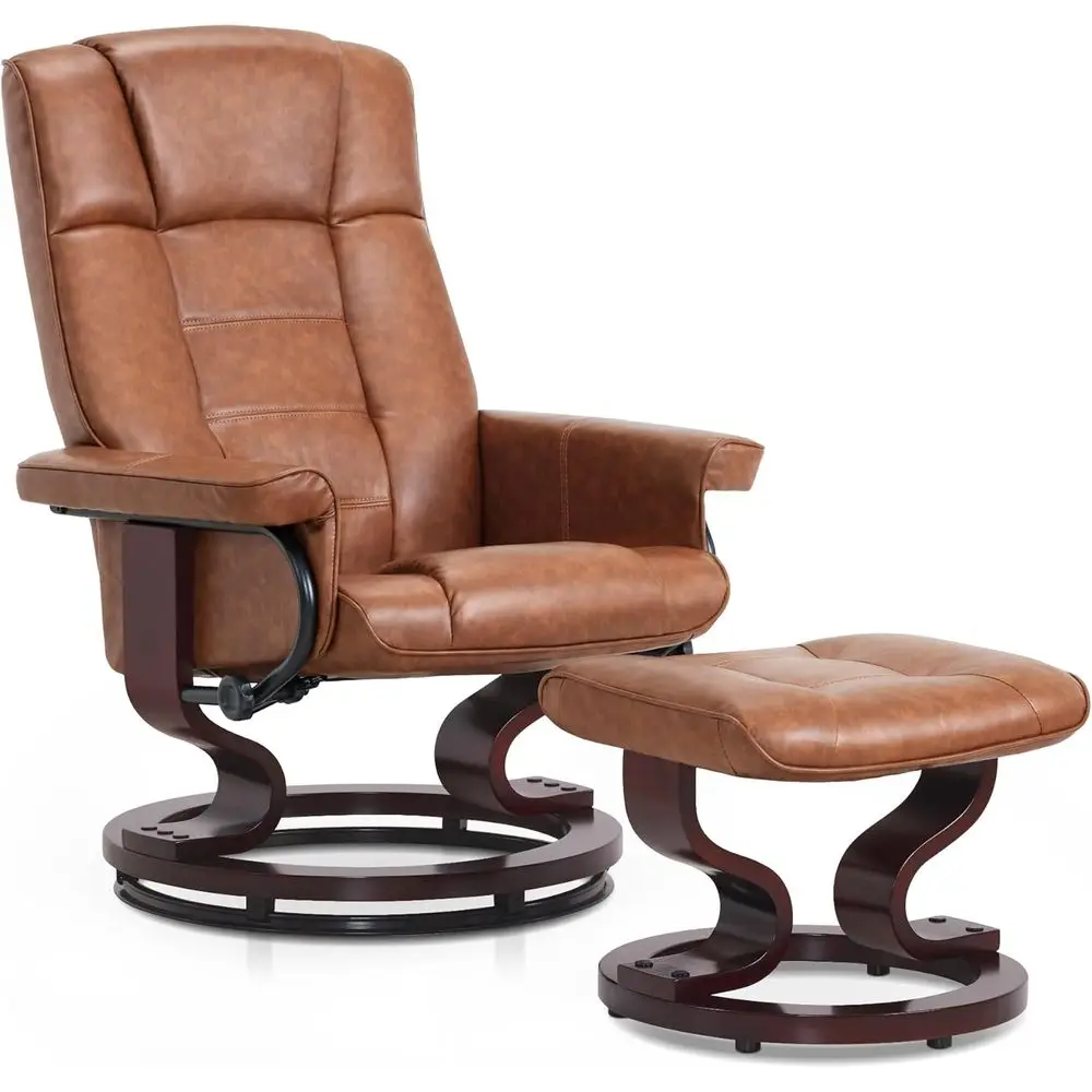 Manual Swivel Recliner with Ottoman, Chair Ottoman Set or RV Small Spaces, Living Room, Bedroom, Oice 9019 4919 (aux Leather, )
Manual Swivel Recliner with Ottoman, Chair Ottoman Set or RV Small Spaces, Living Room, Bedroom, Oice 9019 4919 (aux Leather, )