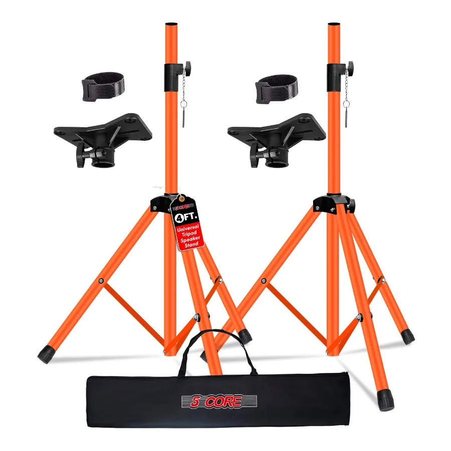 5-ядерная подставка для динамика, пара штативов, напольная регулируемая до 48-дюймовых студийных мониторов DJ, крепление на короткий столб, SS HD 2PK ORG 4FT
5-ядерная подставка для динамика, пара штативов, напольная регулируемая до 48-дюймовых студийных мониторов DJ, крепление на короткий столб, SS HD 2PK ORG 4FT