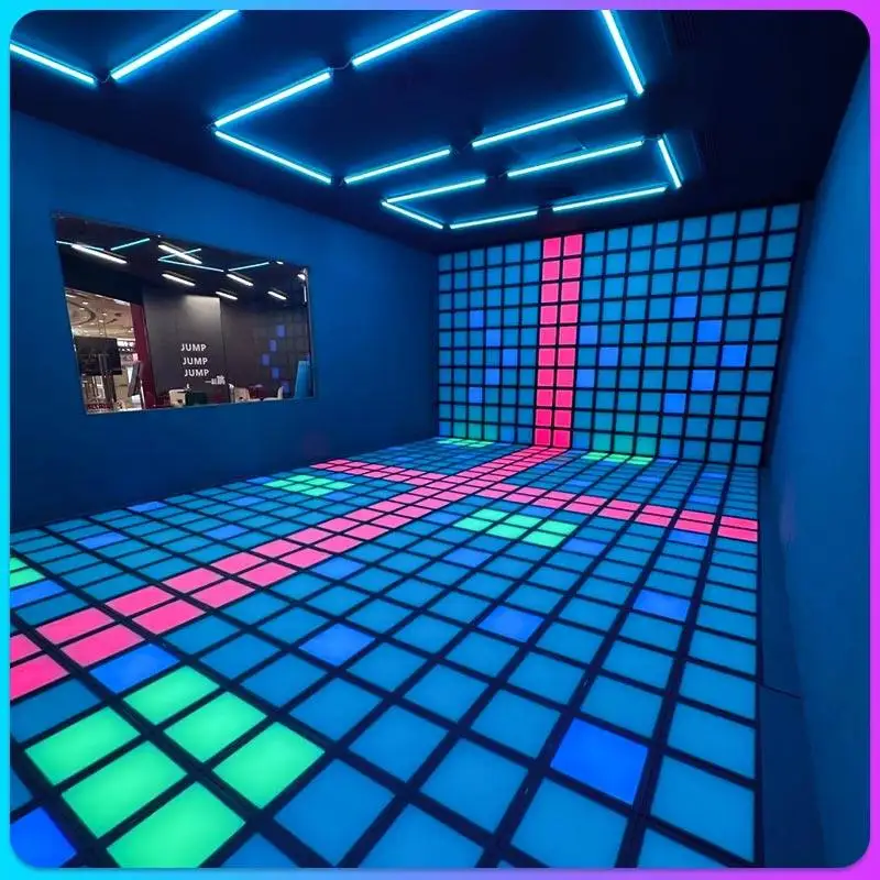 Jumping Grid Game Ground Luminous Square Interactive Pass Level Foot Stepping Gravity Floor Tile Light Equipment
Jumping Grid Game Ground Luminous Square Interactive Pass Level Foot Stepping Gravity Floor Tile Light Equipment