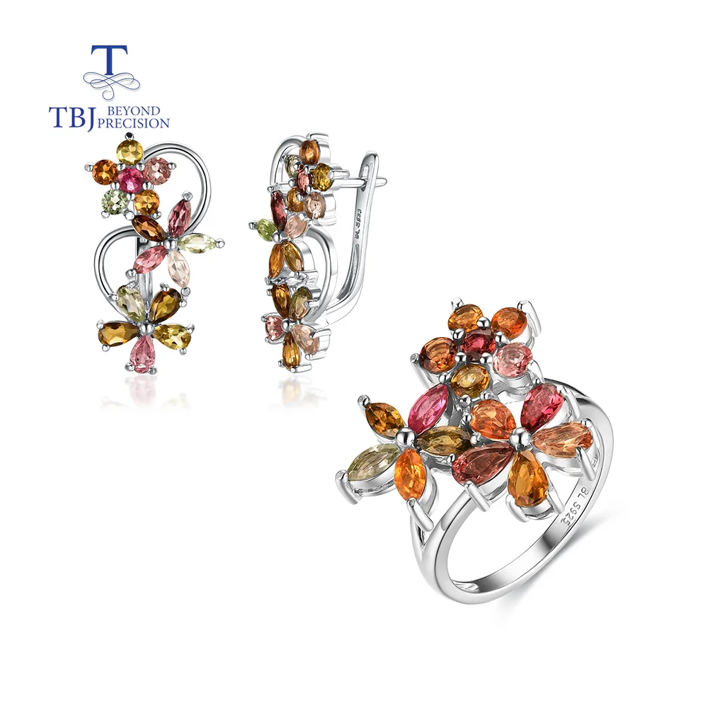 Natural Brazil Tourmaline women rings earrings jewelry set good multi-color natural gemstones 925 sterling silver fine jewelry
Natural Brazil Tourmaline women rings earrings jewelry set good multi-color natural gemstones 925 sterling silver fine jewelry