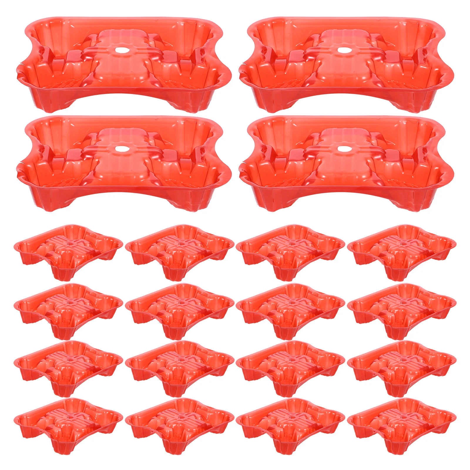 80pcs Hami Melon Support Anti-Corrosive Fruit Packaging Tray Vent Use Red Multi-Purpose Plastic Fruit Tray
80pcs Hami Melon Support Anti-Corrosive Fruit Packaging Tray Vent Use Red Multi-Purpose Plastic Fruit Tray