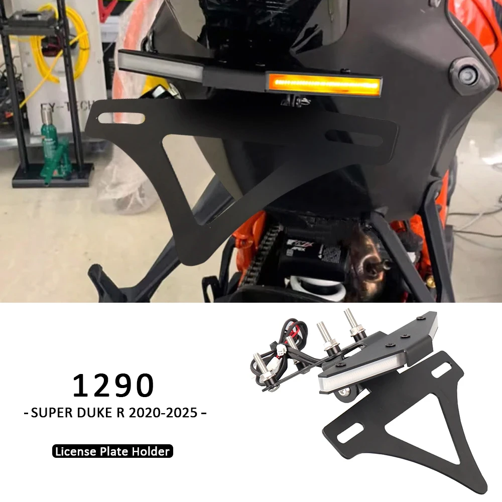 For 1290 Super Duke R 2020-2025 License Plate Lights Motorcycle Accessories License Plate Holder Frame Bracket 1290 Superduke R
For 1290 Super Duke R 2020-2025 License Plate Lights Motorcycle Accessories License Plate Holder Frame Bracket 1290 Superduke R